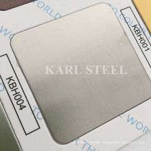 Stainless Steel Silver Color Hairline Kbh004 Sheet for Decoration Materials